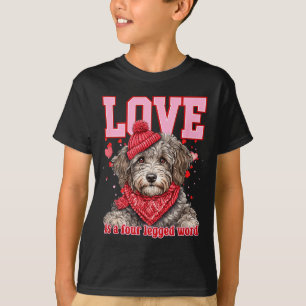 Valentine Aussidoodle Poodle Mix Puppy  T-Shirt