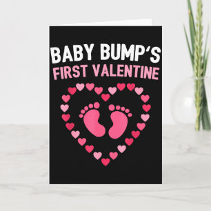 Valentine Baby Bump Shirt First Valentine Pregnanc Card