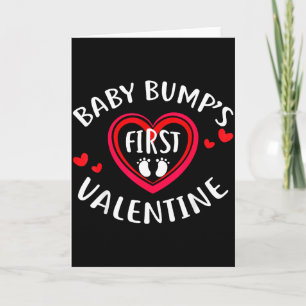 Valentine Baby Bump Shirt First Valentine Pregnanc Card