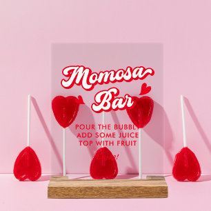 Valentine Baby shower Momosa Bar