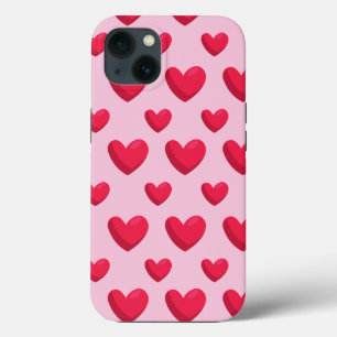 Valentine Background With Heart Love   iPhone 13 Case