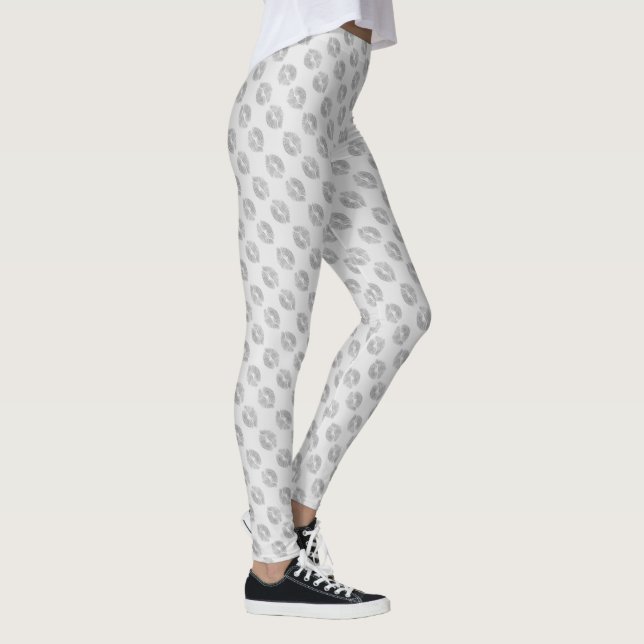 Valentine Baisers Leggings Vous Embrasser sur des  (Droite)