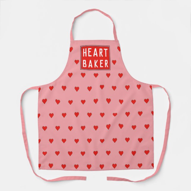 Valentine Baker All-Over Print Apron (Front)