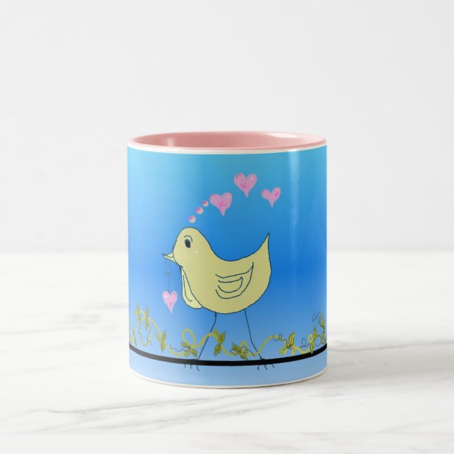 Valentine, Be Mine Two-Tone Coffee Mug (Center)