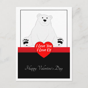 Valentine Bear Postcard