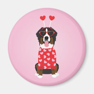 Valentine Bernese Mountain Dog Magnet