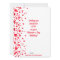 Valentine Birthday Confetti Hearts Customized Card