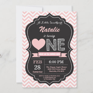 Valentine Birthday Our Little Sweetheart Invitation