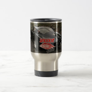 Valentine Black Split Window Corvette Classic Travel Mug