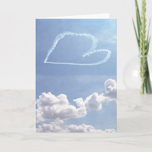 Valentine (blank inside) - Heart in the Sky Card