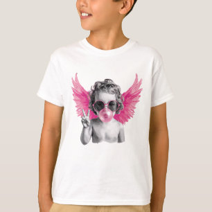 Valentine Blowing Bubble Cupid Valentines Day  T-Shirt