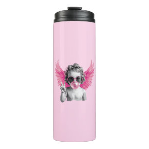 Valentine Blowing Bubble Cupid Valentines Day Thermal Tumbler