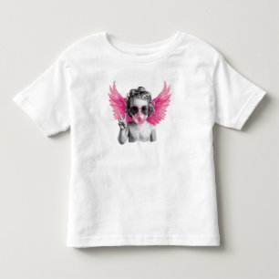 Valentine Blowing Bubble Cupid Valentines Day Toddler T-shirt