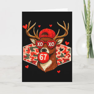 Valentine Buck 67 Meme Camo Deer Hunting Boys Hunt Card