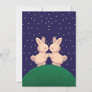 Valentine Bunnies Holiday Card