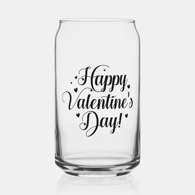 Valentine Can Glass (Front)