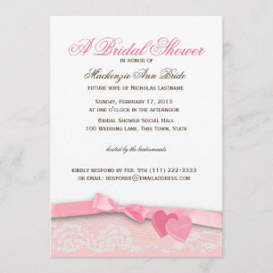 Valentine Candy Bridal Shower Invitation