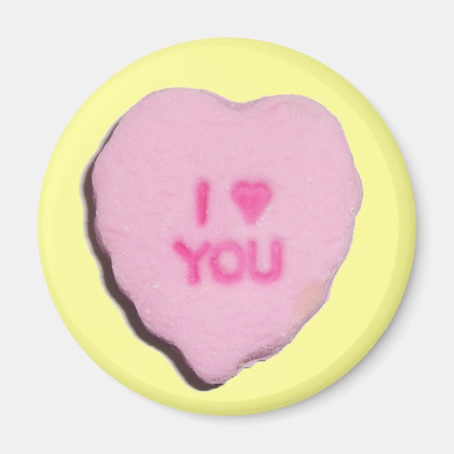 Valentine Candy Heart Magnet (Front)