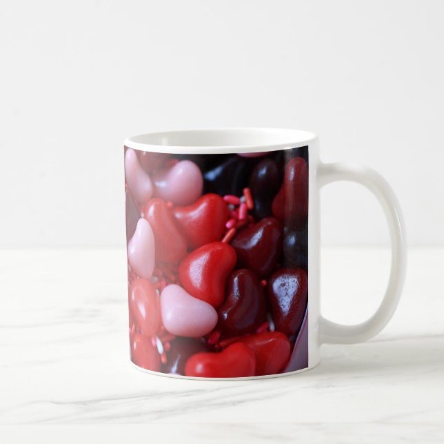 Valentine candy hearts coffee mug (Right)