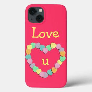Valentine Candy Hearts Heart iPhone 13 Case
