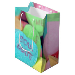 Valentine Candy Hearts Medium Gift Bag