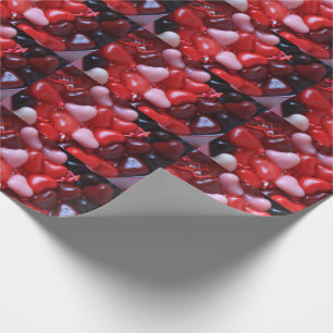 Valentine candy hearts wrapping paper