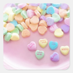 Valentine Candy Square Sticker
