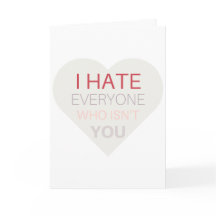 Valentine card for introverts