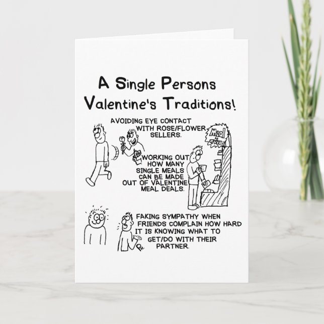 Valentine Card For The Single Friend (Front)