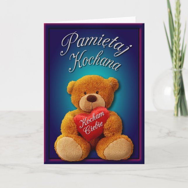 Valentine Card in Polish (Front)