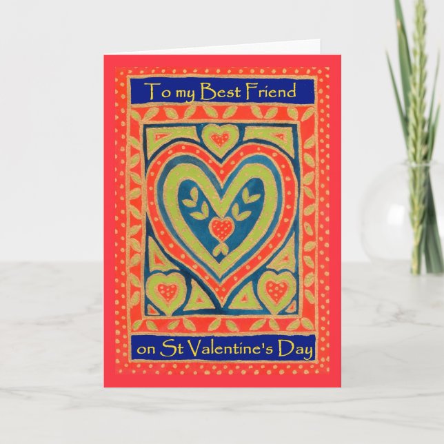 Valentine Card - to Best Friend (Front)
