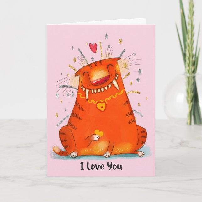 Valentine Card to Mom from Cat (Front)