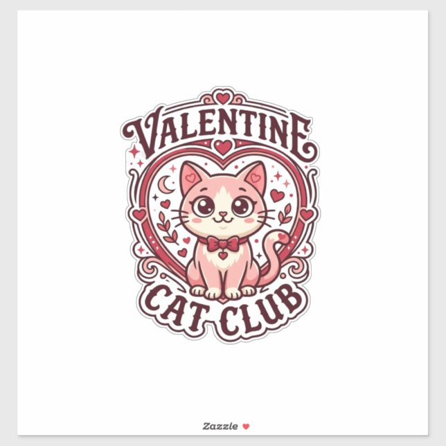 Valentine Cat Funny Cat Lover Design - Valentine C (Sheet)
