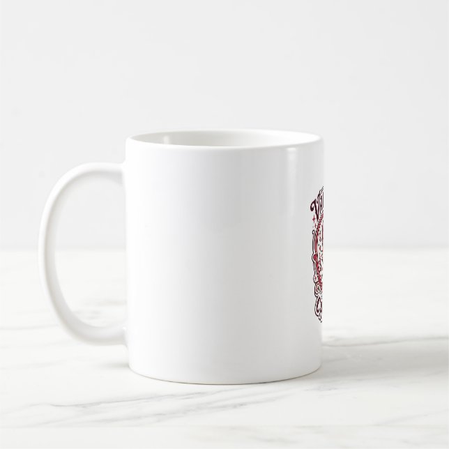 Valentine Cat Funny Cat Lover Design - Valentine C Coffee Mug (Left)