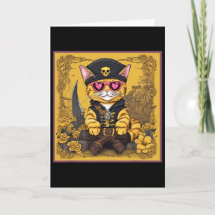 Valentine Cat Shirt Tab Card