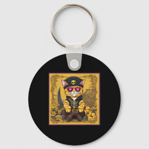 Valentine Cat Shirt Tab Keychain