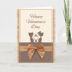 Valentine Cats Greeting Card