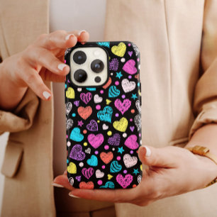 Valentine Chalk Hearts   iPhone 14 Case-Mate Case