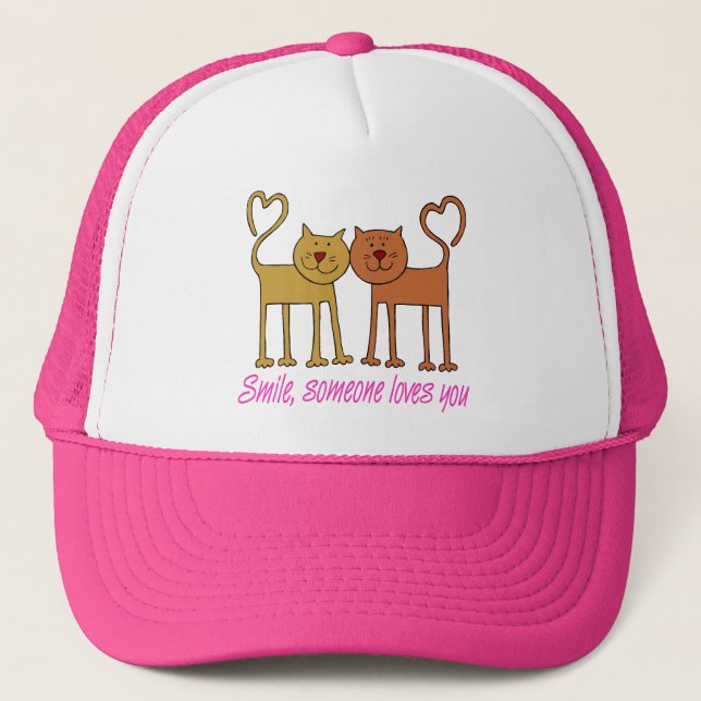Valentine Chats In Love Casquette (Devant)