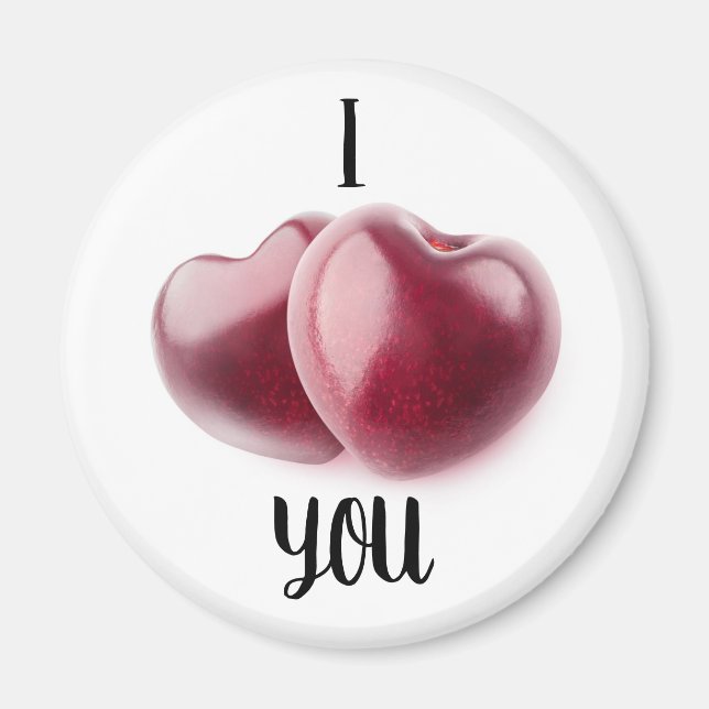 Valentine Cherries Magnet (Front)
