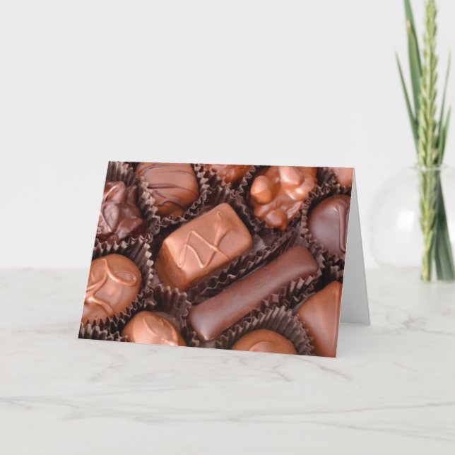 Valentine Chocolates Holiday Card (Front)