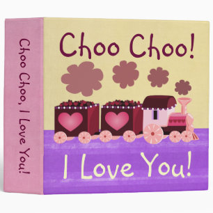 Valentine Choo Choo Train Binder