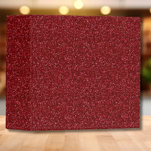 Valentine Classic Trendy Red Glitter Binder