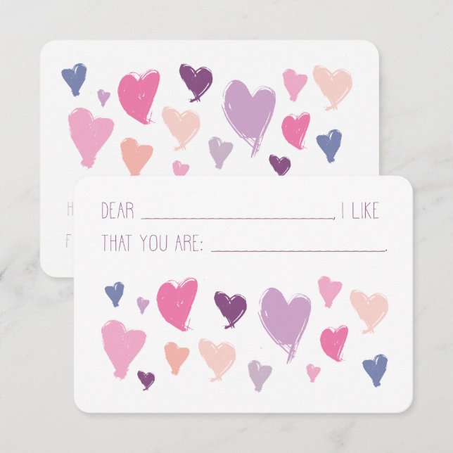 Valentine Classroom Compliment Card (Front/Back)