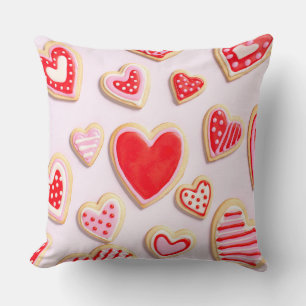 Valentine Cookies Throw Pillow