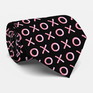 Valentine Cravate noir et rose