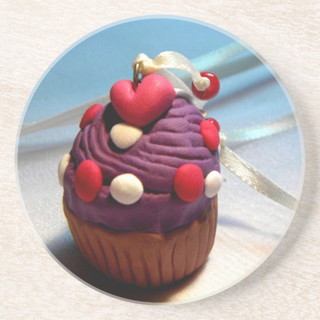 Valentine Cupcake Coaster (Front)