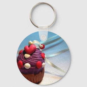 Valentine Cupcake Keychain