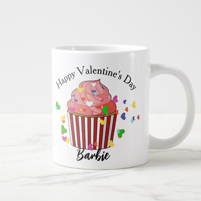 Valentine Cupcake Mug Cadeau Pour Elle (Droite)
