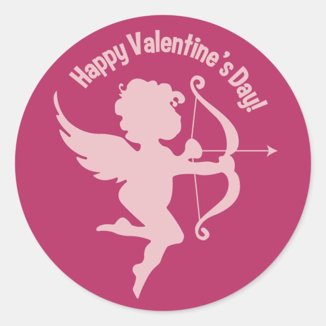 Valentine Cupid stickers (Front)